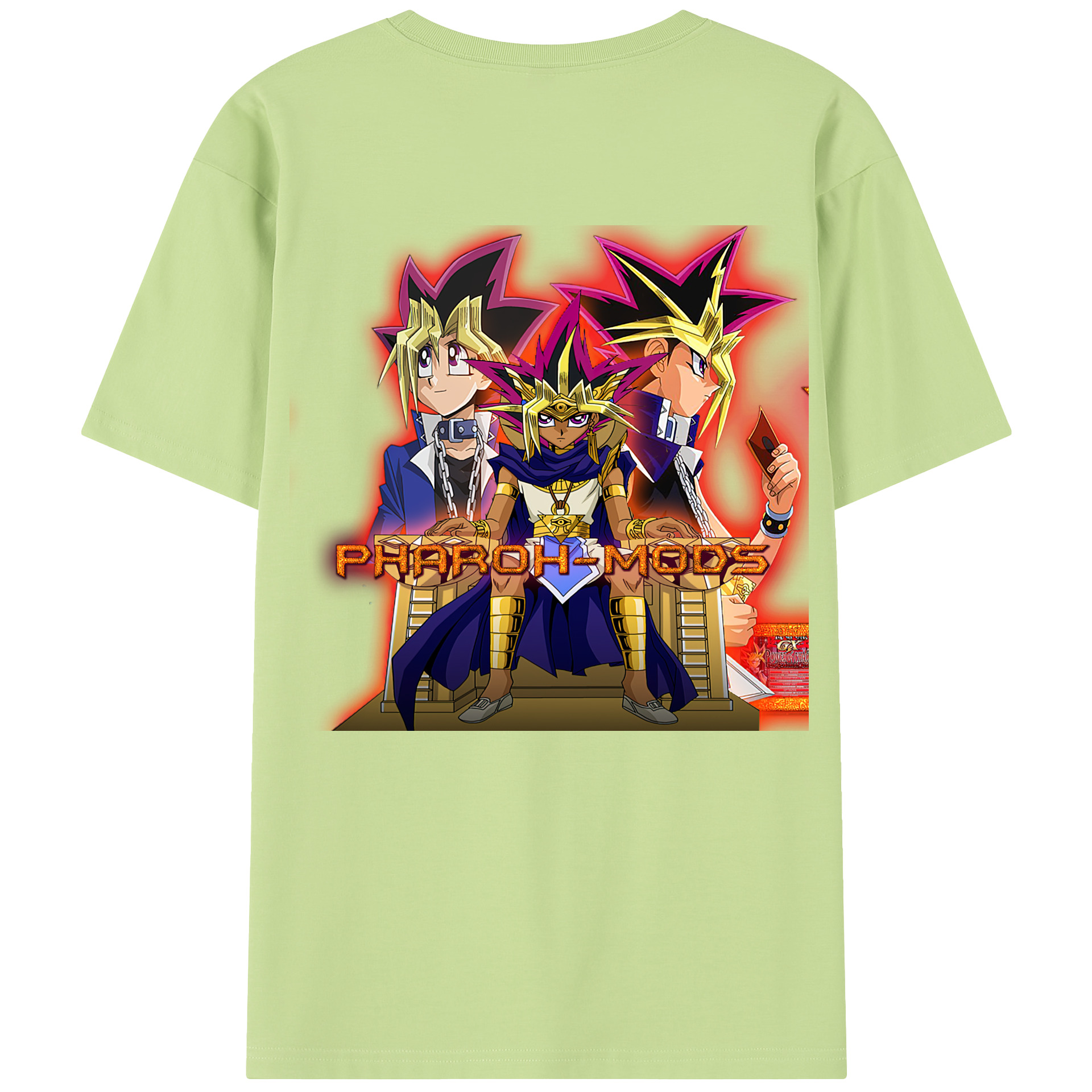 （画像用） 遊☆戯☆王 Yu-Gi-Oh! 綿100％半袖Tシャツ（背面プリント）